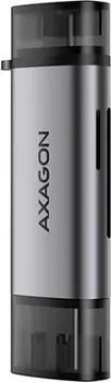 AXAGON CRE-SAC EXTERNAL USB 3.2 GEN1 TYPE-C+TYPE-A 2-SLOT SD/MICROSD (2 / 3)